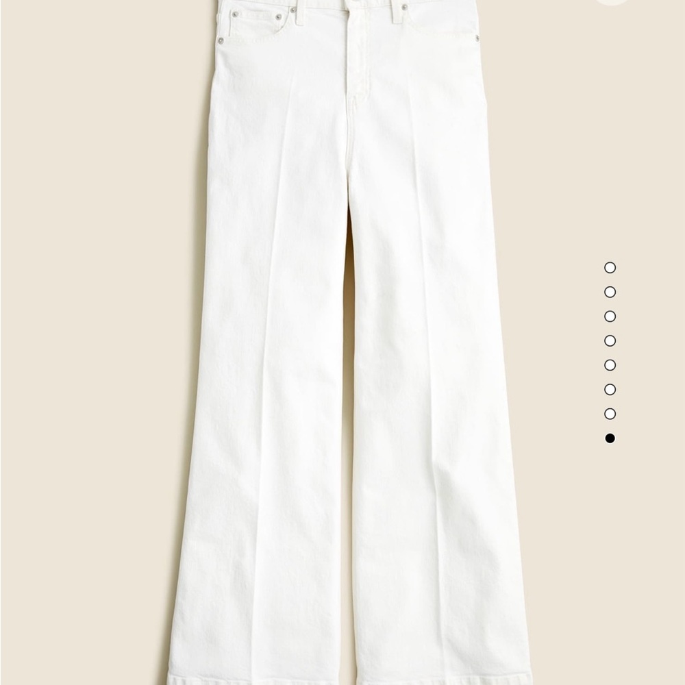 J. Crew White Wide Leg Jeans Size 26